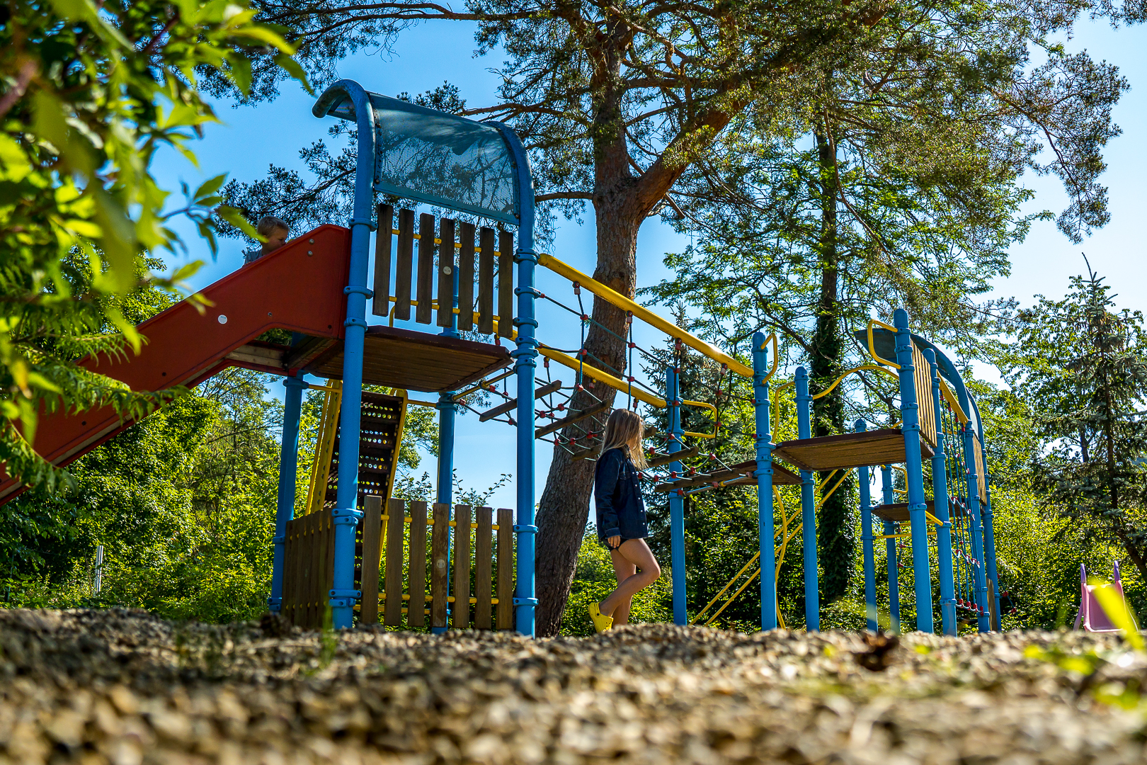 Aire de jeux du camping les reflets du Val d’Argent à Sainte-Marie-aux-Mines en Alsace